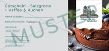 Laden Sie das Bild in den Galerie-Viewer, Salzgrotte + Kaffee &amp; Kuchen Gutschein - PDF Download
